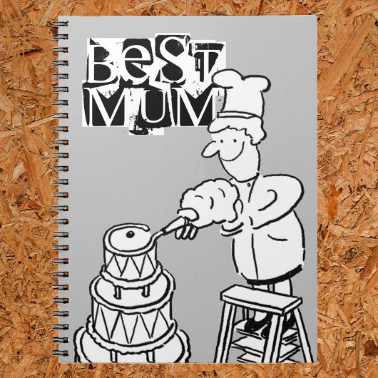 最高のMum Cake Maker飾の巨大ケーキノート ノートブック