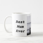 最高のMum Everのカスタム写真 コーヒーマグカップ (左)