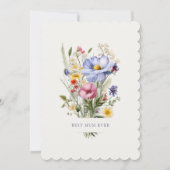 最高のMum Ever English Garden Bouquet Mother's Day シーズンカード (正面)