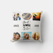 最高のMum Ever Photo Collageスクリプエレガントトハート クッション (正面)