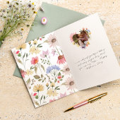 最高のMum Ever Wilflowersハート写真母の日 カード