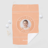 最高のNana By Parゴルファーエレガントピーチ写真ギフト ゴルフタオル (インサイチュ)