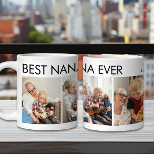 最高のNana Everカスタムパーソナライズされた Family Photo コーヒーマグカップ