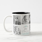 最高のNana Everスクリプモダント8写真コラージュかわいい ツートーンマグカップ (左)