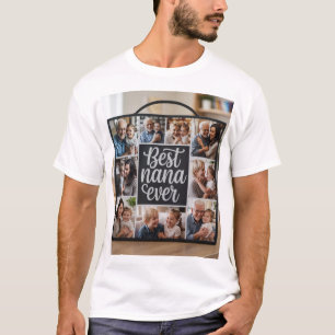 最高のNana Ever写真パーソナライズされたコラージュTシャツ Tシャツ
