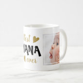 最高のNana Ever 2 Photo Black and金ゴールド・コーヒー・マグ コーヒーマグカップ (正面右)