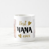 最高のNana Ever 2 Photo Black and金ゴールド・コーヒー・マグ コーヒーマグカップ (中央)