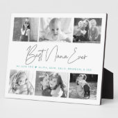 最高のNana Ever 6フォトコラージグレイモダンスクリプト フォトプラーク (側面)