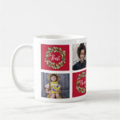 最高のNana Photo Collage Christmas Coffee Mag コーヒーマグカップ (左)