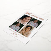 最高のNonna Ever書道スクリプト4 Photo Collage 箔シーズンカード (回転した状態)