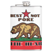 最高のNot Poke The Bear - California Flask フラスク (正面)