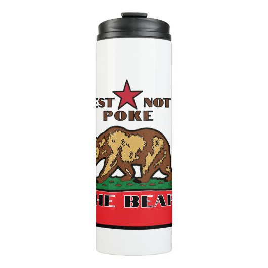 最高のNot Poke The Bear - California Water Bottle タンブラー (正面)