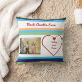 最高のOlums Ever BAEフォトハート名カラーバンド クッション (ブランケット)