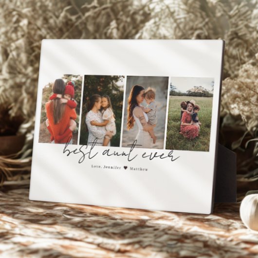 最高のOlums Ever Scriptモダン 4枚の写真コラージギフト フォトプラーク