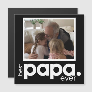 最高のPapa Ever Photo Magnetic 5.25インチカード
