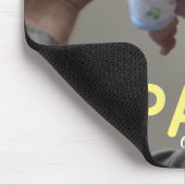 最高のPapa Ever Scriptモダン Photo Grandpaとベビー  マウスパッド (コーナー)