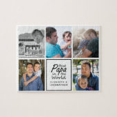 最高のPapa in the World Photo Collage Father's Day ジグソーパズル (横)