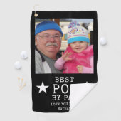 最高のPar写真名Black And White ゴルフタオル (インサイチュ)