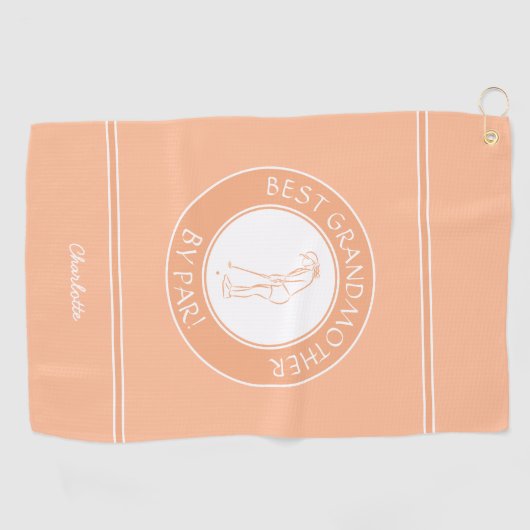 最高のParaゴルファーのモモエレガントーカワイイ ゴルフタオル (横)