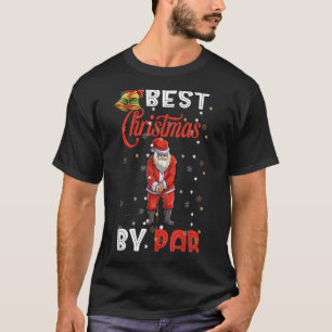 最高のPara Christmas Santa Golf Player Tシャツ
