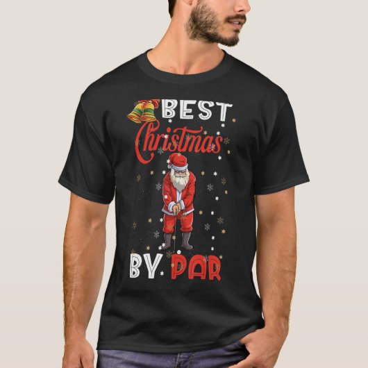 最高のPara Christmas Santa Golf Player Tシャツ (正面)