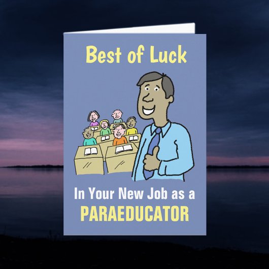 最高のParaeducator Carの新しい仕事を希望 カード
