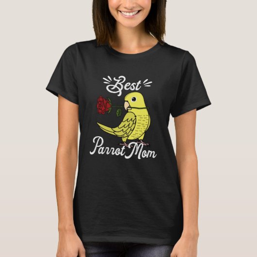 最高のParrot Mom I Yellow Parrotlet Tシャツ (正面)