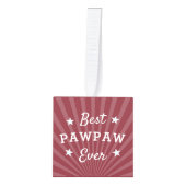 最高のPawpaw Ever写真 キューブオーナメント (正面)