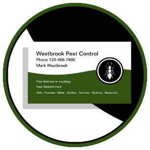最高のPest Controlモダン Business Card 名刺
