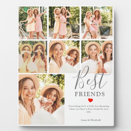 最高のPhoto Collageの友よカスタムりギフト フォトプラーク (正面)