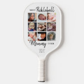最高のPickleball Mommy Photo Collage ピックルボールラケット (裏面)