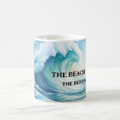 最高のPlace to Be Waterカラービーチマグカップ コーヒーマグカップ (中央)