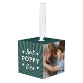 最高のPoppy Ever Photo キューブオーナメント (正面アングル)