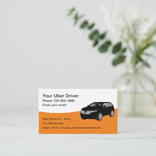 最高のRideHailingServiceTaxy Driver 名刺 (スタンド正面)