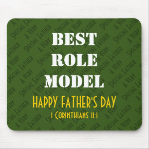 最高のROLE MODEL Happy Father's Day パーソナライズされた マウスパッド