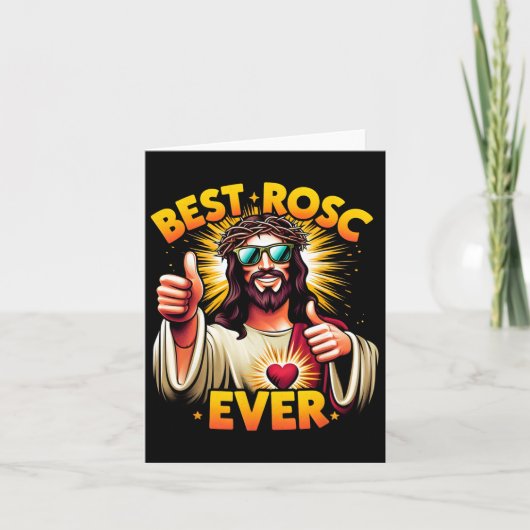 最高のRosc Ever Christianおもしろい Easter Jesus Doctor カード (正面)