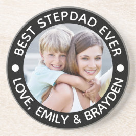 最高のSTEPDADパーソナライズされた Ever Photo Your Color コースター