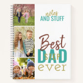 最高のStepdad Everカスタム 3 Photo Strip ノートブック (正面)