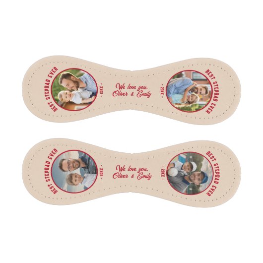 最高のStepdad Ever 4写真お父さんの日 野球ボール (パネル)