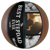 最高のStepdad Ever Father's Day Keepsake 3 Photo バスケットボール (縦)