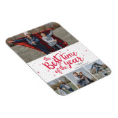 最高のTime of the Year RedタイポグラフィPhoto Collage マグネット (右側)