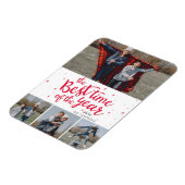 最高のTime of the Year RedタイポグラフィPhoto Collage マグネット (左側)