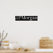 最高のTO買 - JP  Morgan Logo ポスター (キッチン)