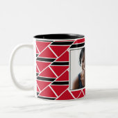 最高のTRINI MOM パーソナライズされた TRINIDAD FLAG写真 ツートーンマグカップ (左)