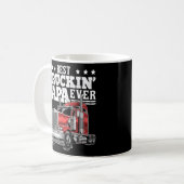 最高のTruckin Papa Ever Big Rig Truckerダ父のー コーヒーマグカップ (正面左)