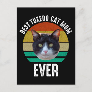 最高のTuxedo Cat Mom ポストカード