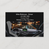 最高のUberドライバー乗車配車ビジネスカード 名刺 (正面)