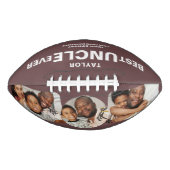 最高のUncle Ever写真パーソナライズされたと文字 アメリカンフットボール (正面)