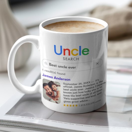 最高のUncle Ever検索結果の写真とメッセージ コーヒーマグカップ