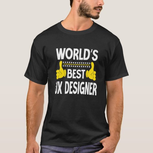 最高のUXデザイナー 職種 UX D Tシャツ (正面)